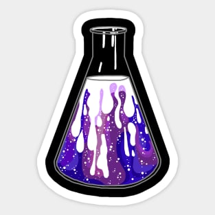 Galaxy in a test tube Sticker